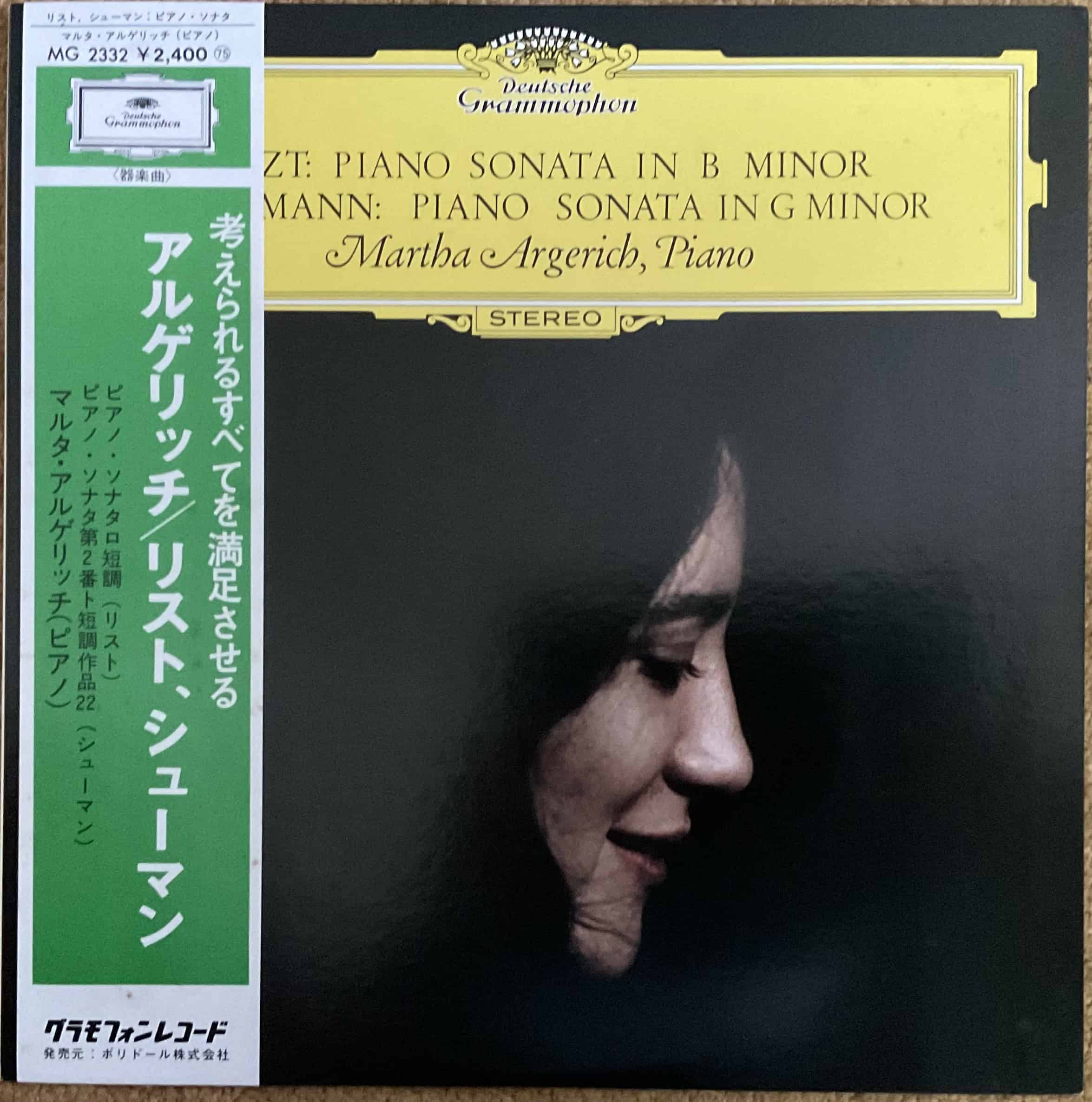 Liszt, Schumann, Martha Argerich – Piano Sonata In B Minor / Piano Sonata In G Minor